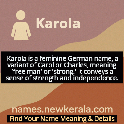 Karola Name Meaning and Origin