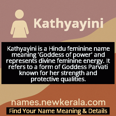 Kathyayini Name Meaning and Origin