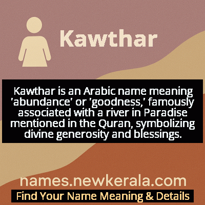 Kawthar Name Meaning and Origin