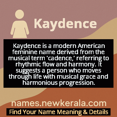 Kaydence Name Meaning and Origin