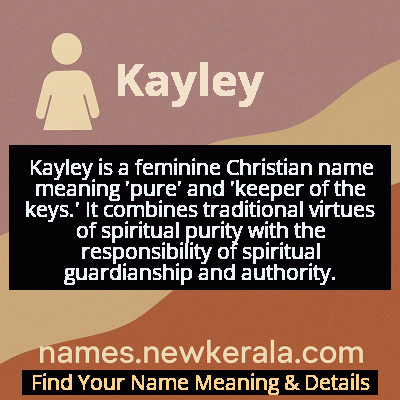 Kayley Name Meaning and Origin