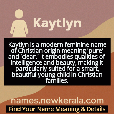 Kaytlyn Name Meaning and Origin