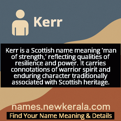 Kerr Name Meaning and Origin