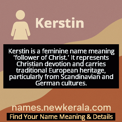 Kerstin Name Meaning and Origin