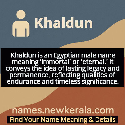 Khaldun Name Meaning and Origin