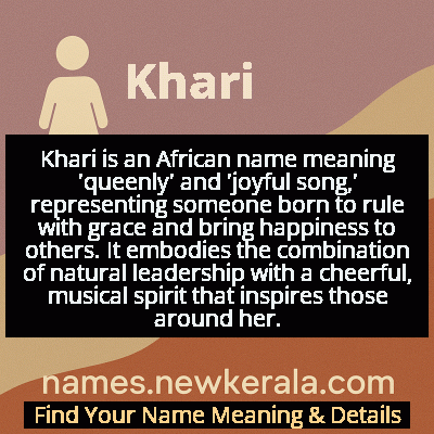 Khari Name Meaning and Origin