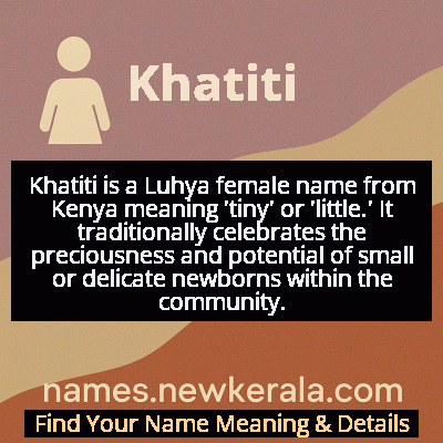 Khatiti Name Meaning and Origin