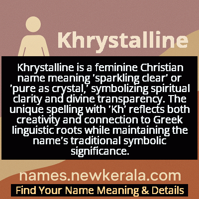Khrystalline Name Meaning and Origin