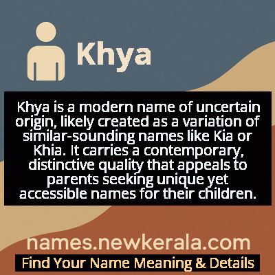 Khya Name Meaning and Origin