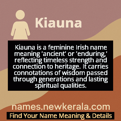 Kiauna Name Meaning and Origin