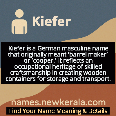 Kiefer Name Meaning and Origin