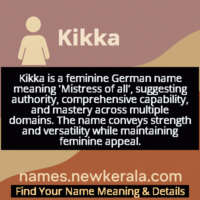 Kikka Name Meaning and Origin