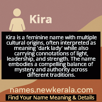 Kira Name Meaning and Origin