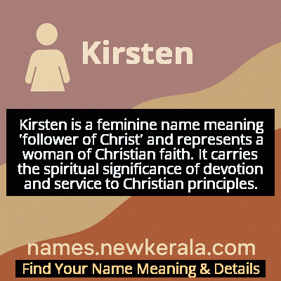 Kirsten Name Meaning and Origin