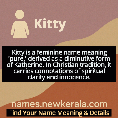 Kitty Name Meaning and Origin