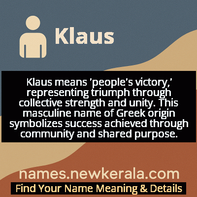 Klaus Name Meaning and Origin