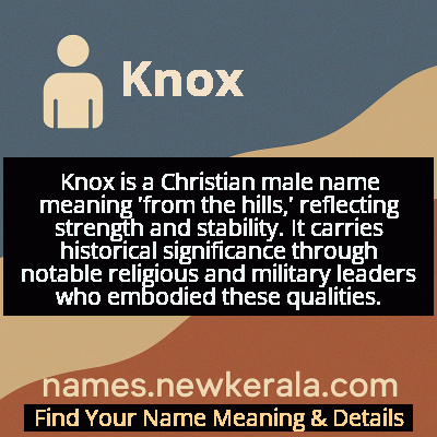 Knox Name Meaning and Origin