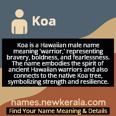 Koa Name Meaning and Origin
