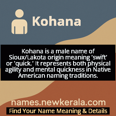 Kohana Name Meaning and Origin