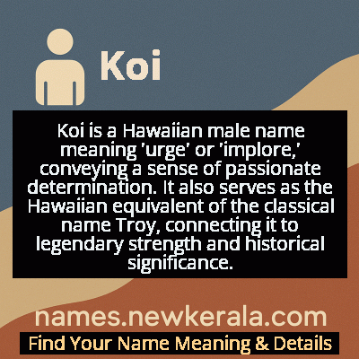 Koi Name Meaning and Origin