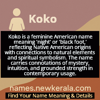 Koko Name Meaning and Origin