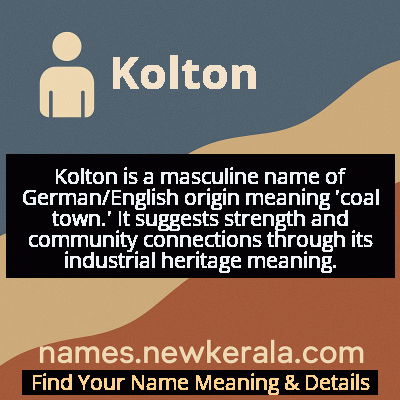 Kolton Name Meaning and Origin