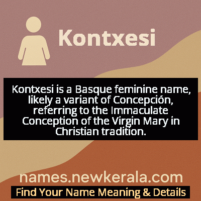 Kontxesi Name Meaning and Origin