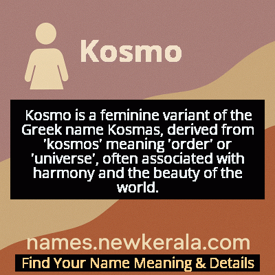 Kosmo Name Meaning and Origin