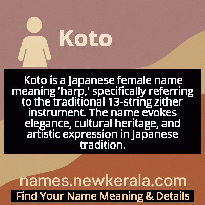Koto Name Meaning and Origin