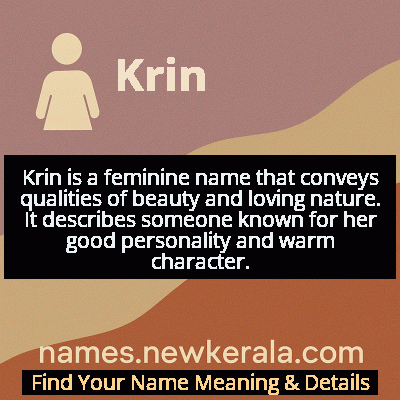 Krin Name Meaning and Origin