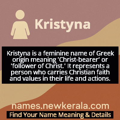 Kristyna Name Meaning and Origin