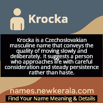 Krocka Name Meaning and Origin