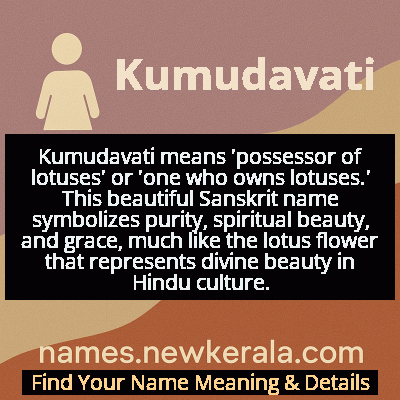 Kumudavati Name Meaning and Origin