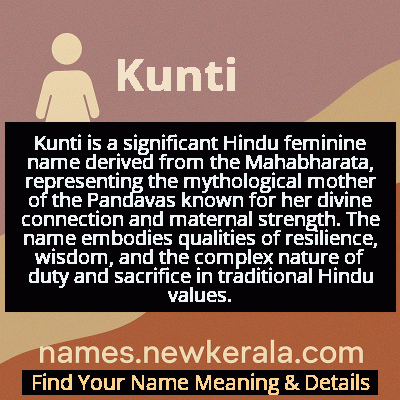 Kunti Name Meaning and Origin