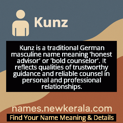 Kunz Name Meaning and Origin