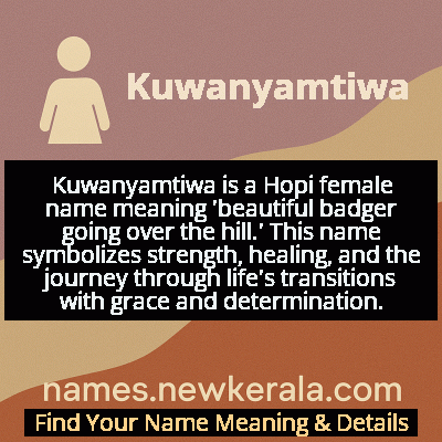 Kuwanyamtiwa Name Meaning and Origin