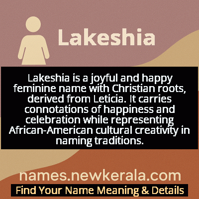 Lakeshia Name Meaning and Origin