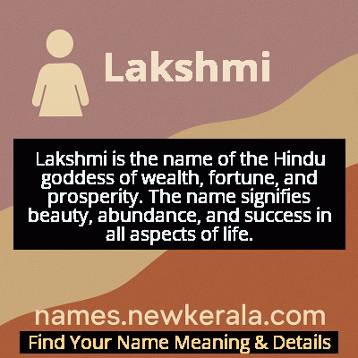 Lakshmi Name Meaning and Origin