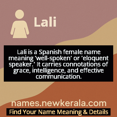 Lali Name Meaning and Origin