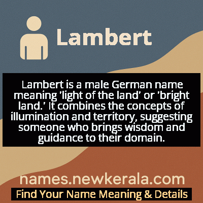 Lambert Name Meaning and Origin