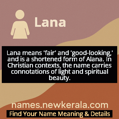 Lana Name Meaning and Origin