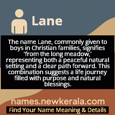 Lane Name Meaning and Origin