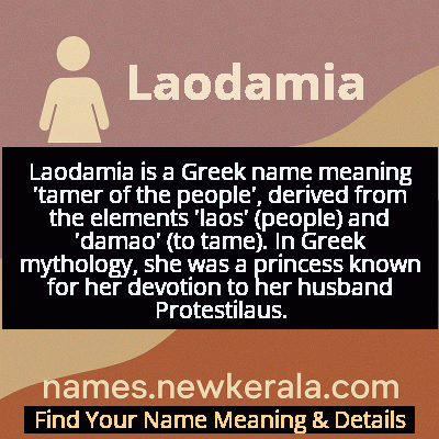 Laodamia Name Meaning and Origin