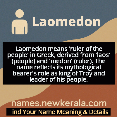 Laomedon Name Meaning and Origin