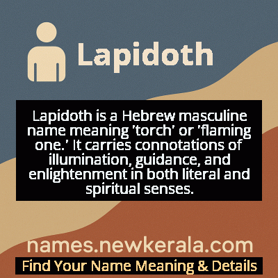Lapidoth Name Meaning and Origin