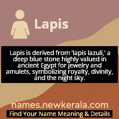 Lapis Name Meaning and Origin