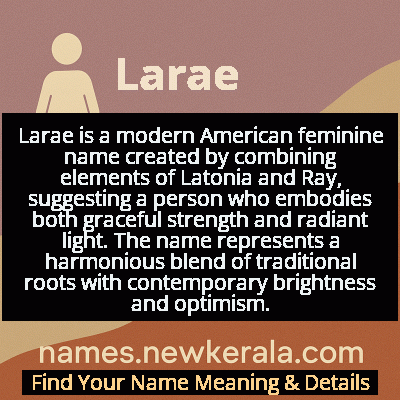 Larae Name Meaning and Origin