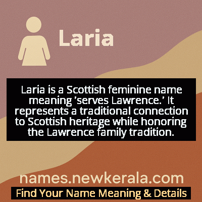 Laria Name Meaning and Origin