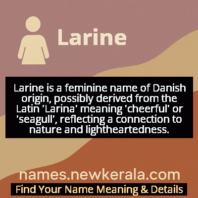Larine Name Meaning and Origin