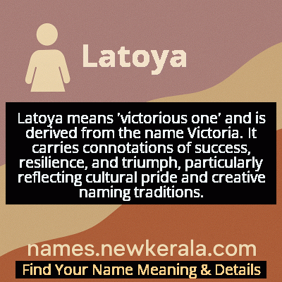 Latoya Name Meaning and Origin